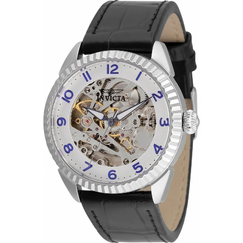 Women's dress watches with elegant straps Invicta Women's Automatic Watch - Specialty Semi-Skeleton Dial Black Strap | 36565 Women's dress watches with elegant straps Invicta Women's Automatic Watch - Specialty Semi-Skeleton Dial Black Strap | 36565