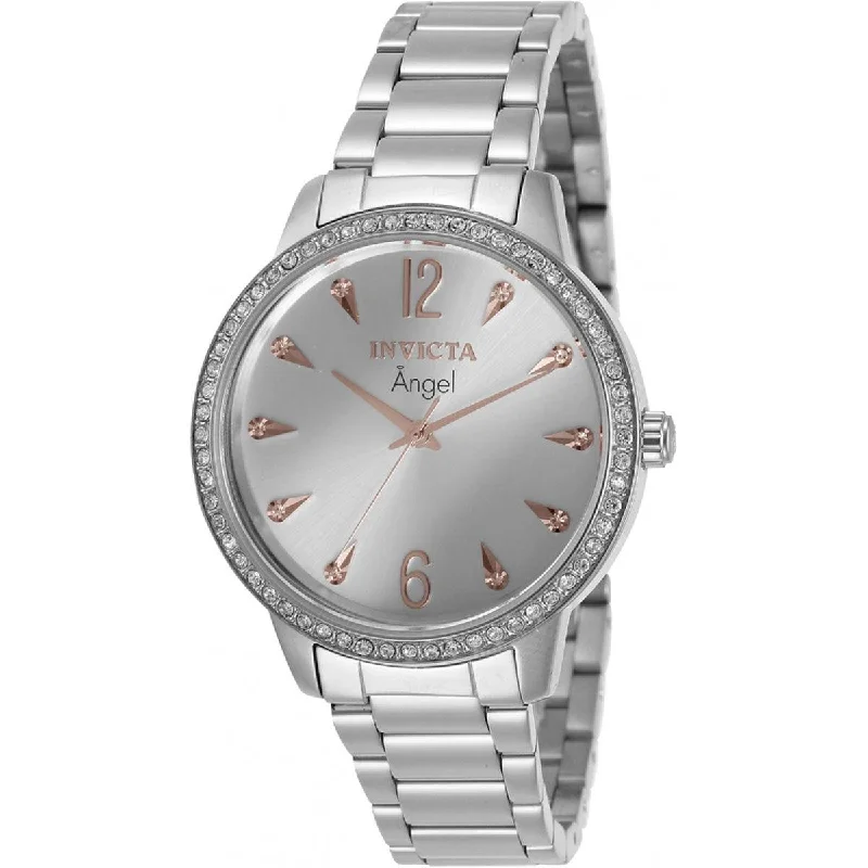 Watches for daily wear Invicta Women's Watch - Angel Quartz Silver Dial Stainless Steel Bracelet | 31366 Watches for daily wear Invicta Women's Watch - Angel Quartz Silver Dial Stainless Steel Bracelet | 31366