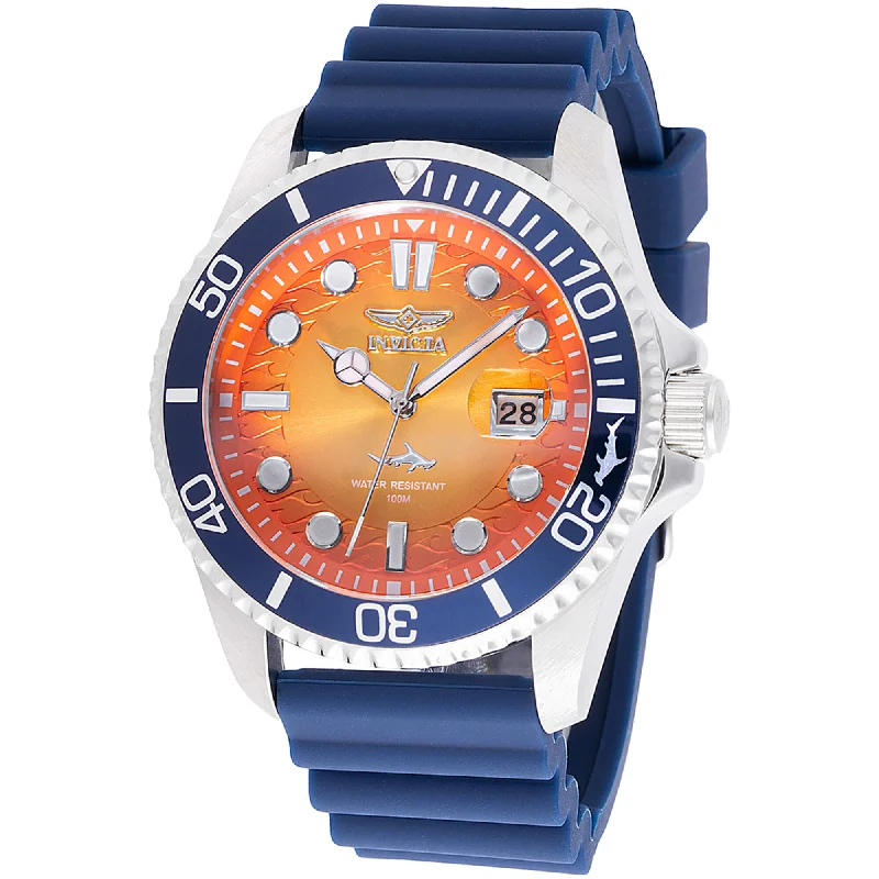 best luxury watches for men Invicta Men's Watch - Pro Diver Rotating Bezel Quartz Orange Dial Blue Strap | 47169 best luxury watches for men Invicta Men's Watch - Pro Diver Rotating Bezel Quartz Orange Dial Blue Strap | 47169