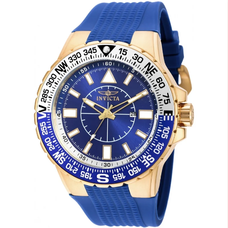 Casual watches for weekend outings   Invicta Men's 19270 Aviator Blue Silicone Watch