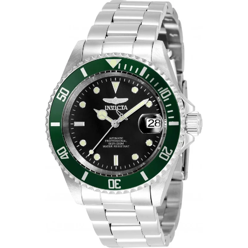 Luxury quartz watches with high-end movements Invicta Men's Automatic Watch - Pro Diver Black Dial Silver Steel Bracelet | 35693 Luxury quartz watches with high-end movements Invicta Men's Automatic Watch - Pro Diver Black Dial Silver Steel Bracelet | 35693