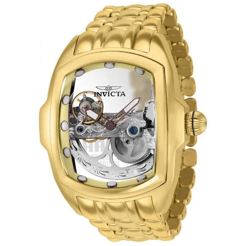 Watches made for exclusive collectors Invicta Men's Automatic Watch - Lupah Skeleton Dial Yellow Gold Bracelet | 36421 Watches made for exclusive collectors Invicta Men's Automatic Watch - Lupah Skeleton Dial Yellow Gold Bracelet | 36421