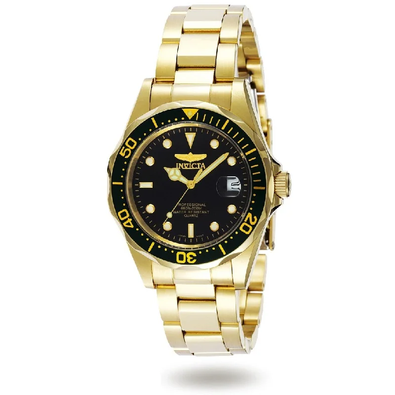 Vintage style quartz watches   Invicta Men's 8936 Pro Diver Gold-Tone Stainless Steel Watch