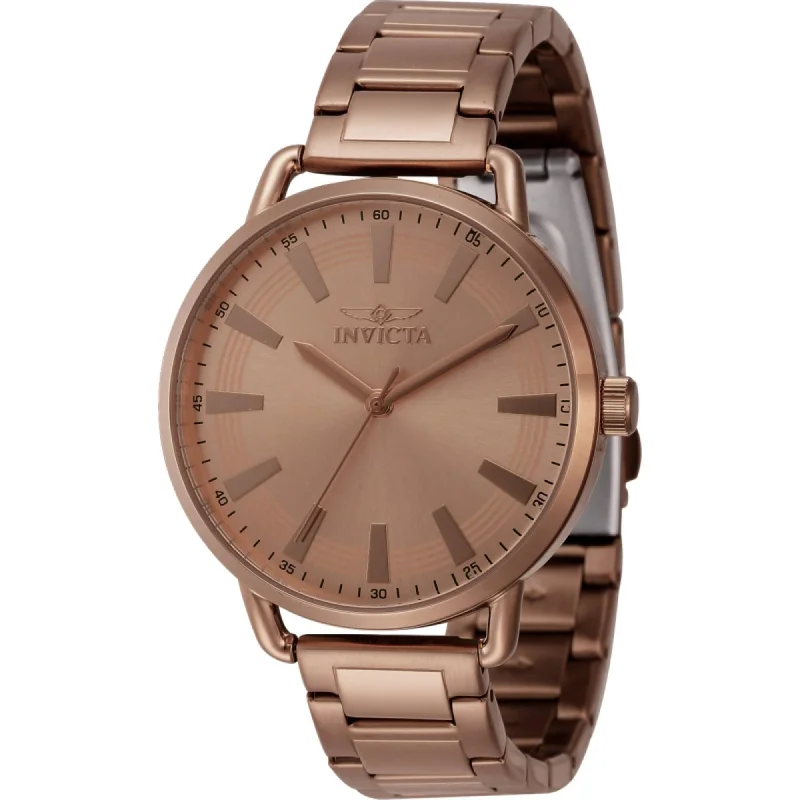 Watches with classic style for timeless appeal Invicta Women's Watch - Wildflower Quartz Brown Stainless Steel Bracelet | 46336 Watches with classic style for timeless appeal Invicta Women's Watch - Wildflower Quartz Brown Stainless Steel Bracelet | 46336