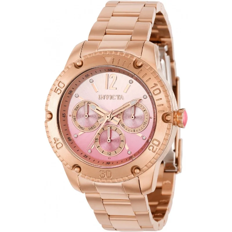 stylish watches for everyday wear Invicta Women's Quartz Watch - Angel Pink Dial Rose Gold Steel Bracelet | 36724 stylish watches for everyday wear Invicta Women's Quartz Watch - Angel Pink Dial Rose Gold Steel Bracelet | 36724