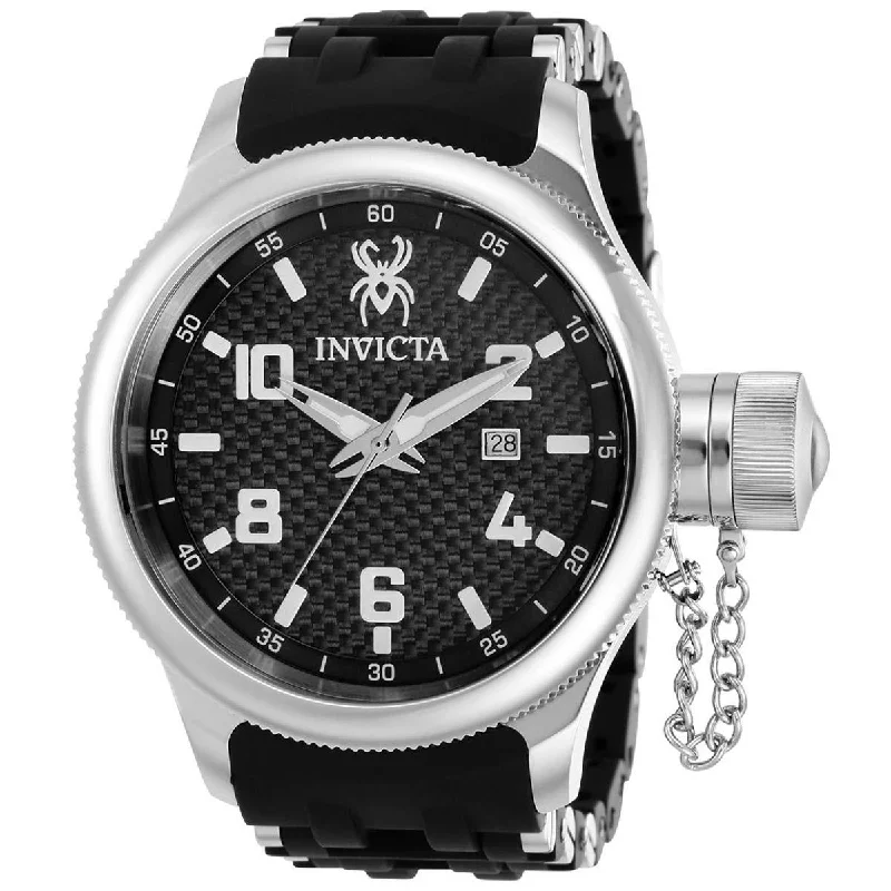 Watches with a luxurious look Invicta Men's Swiss Quartz Watch - Russian Diver Silver Tone and Black Strap | 36976 Watches with a luxurious look Invicta Men's Swiss Quartz Watch - Russian Diver Silver Tone and Black Strap | 36976