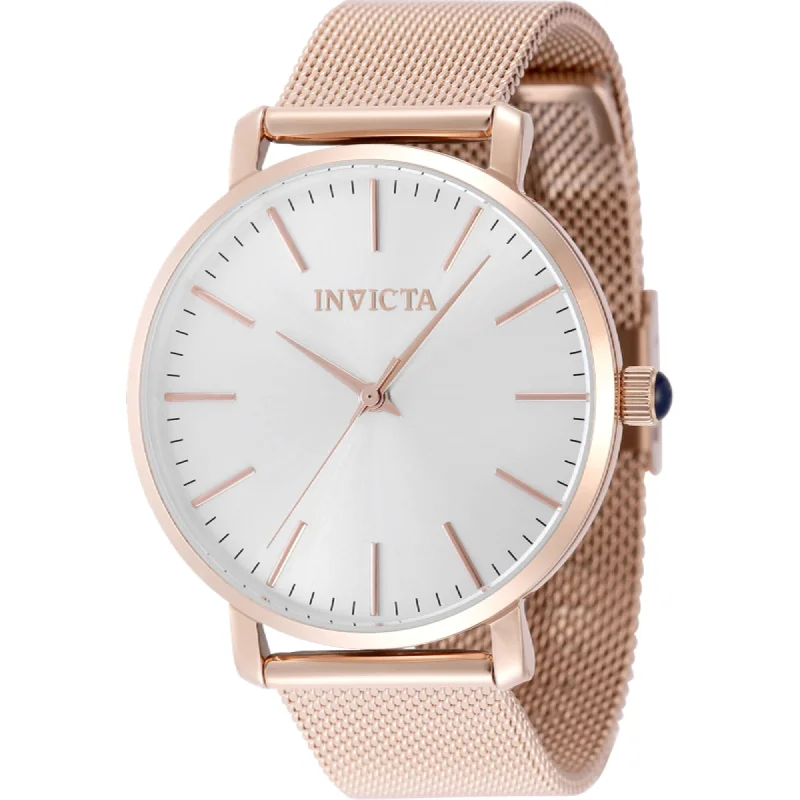 stylish watches for casual wear Invicta Women's Watch - Angel Quartz Silver Dial Rose Gold Steel Bracelet | 48847 stylish watches for casual wear Invicta Women's Watch - Angel Quartz Silver Dial Rose Gold Steel Bracelet | 48847