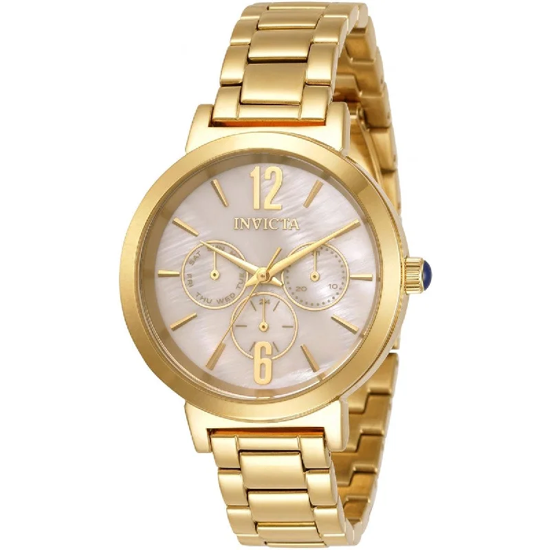 Formal watches for business people Invicta Women's Quartz Watch - Angel Gold Oyster Dial Yellow Gold Bracelet | 31084 Formal watches for business people Invicta Women's Quartz Watch - Angel Gold Oyster Dial Yellow Gold Bracelet | 31084