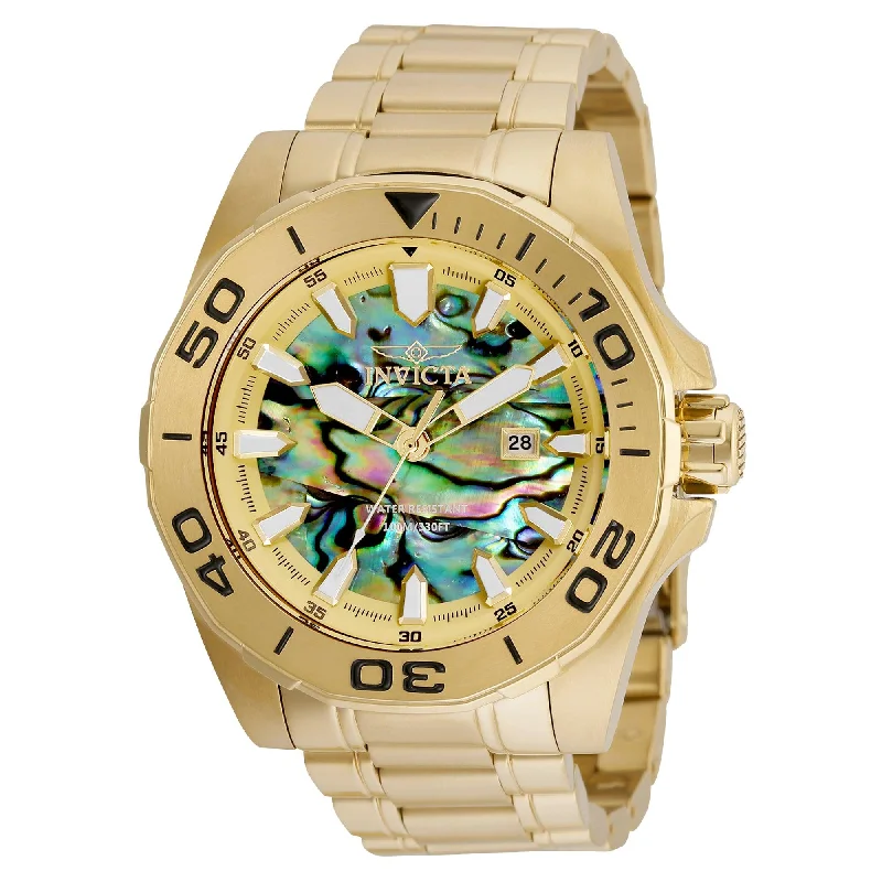 Casual watches for weekend outings   Invicta 36277 Pro Diver Men's Watch w/ Abalone Dial