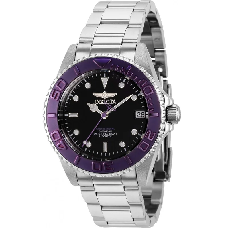 Luxury brand automatic watches for men Invicta Women's Automatic Watch - Pro Diver Black Dial Silver Steel Bracelet | 36769 Luxury brand automatic watches for men Invicta Women's Automatic Watch - Pro Diver Black Dial Silver Steel Bracelet | 36769