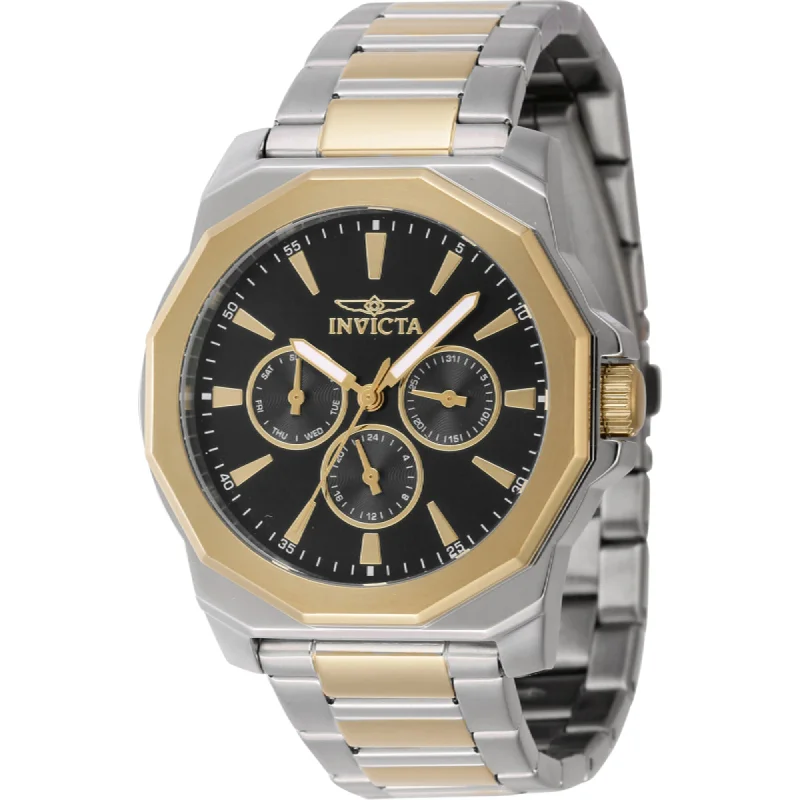 Women's dress watches with elegant straps Invicta Men's Watch - Speedway Quartz Black Dial Two Tone Steel Bracelet | 46845 Women's dress watches with elegant straps Invicta Men's Watch - Speedway Quartz Black Dial Two Tone Steel Bracelet | 46845
