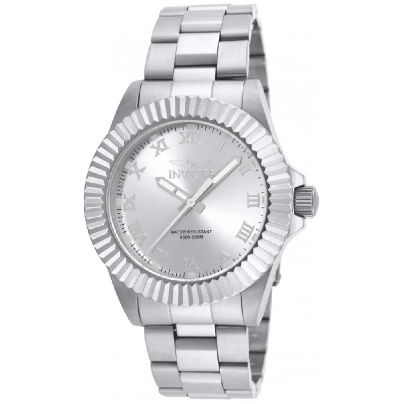 Watches for daily wear   Invicta 16736 Men's Pro Diver Silver Dial Steel Bracelet Dive Watch