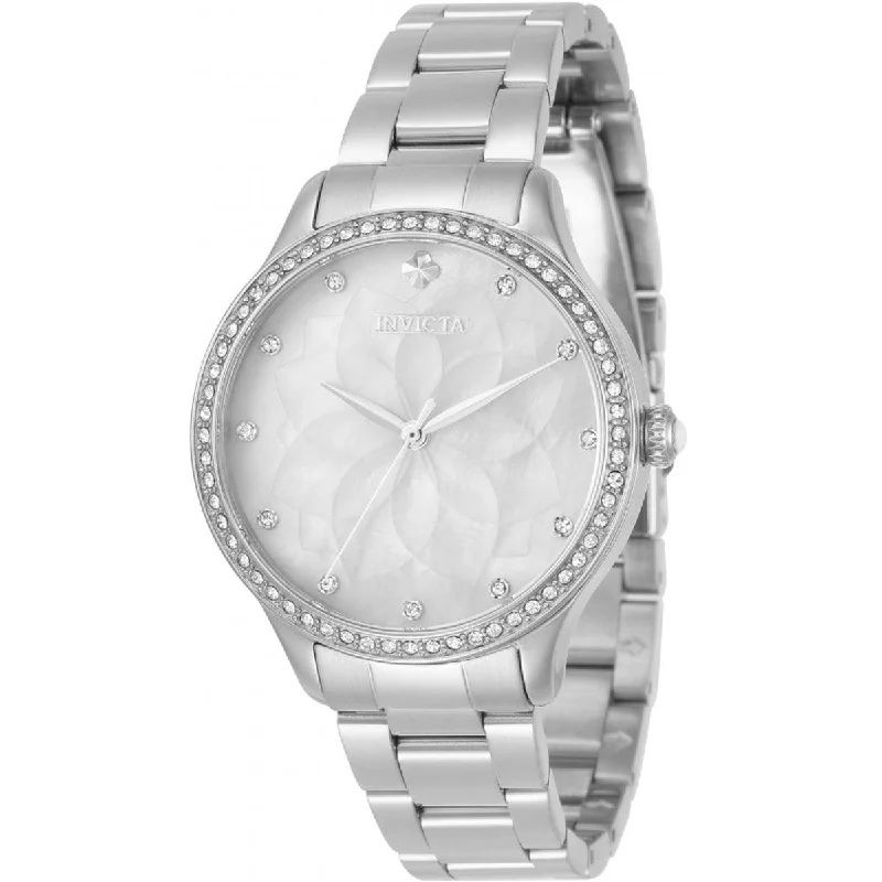 Watches with a stylish look Invicta Women's Quartz Watch - Wildflower Silver Oyster Dial Steel Bracelet | 35553 Watches with a stylish look Invicta Women's Quartz Watch - Wildflower Silver Oyster Dial Steel Bracelet | 35553