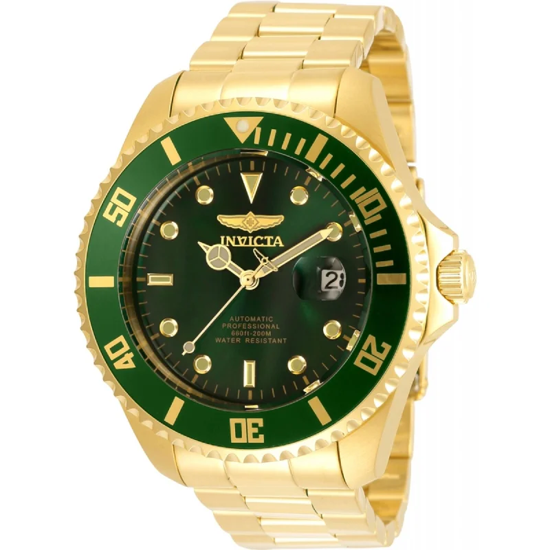 women’s watches with interchangeable bands Invicta Men's Watch - Pro Diver Green Dial Yellow Gold Bracelet Automatic | 35724 women’s watches with interchangeable bands Invicta Men's Watch - Pro Diver Green Dial Yellow Gold Bracelet Automatic | 35724