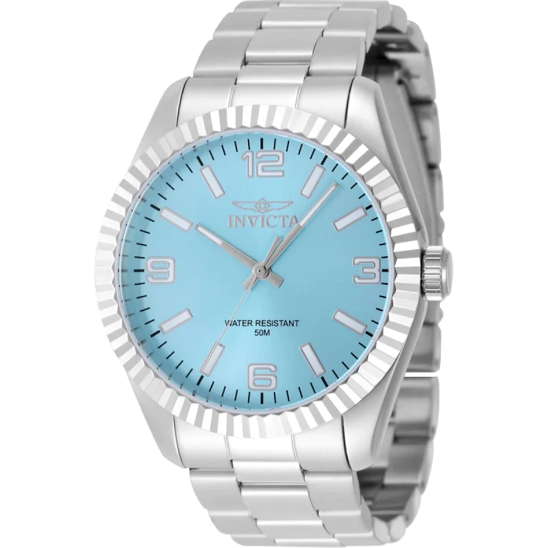 Watches made for exclusive collectors   Invicta Men's Watch - Specialty Quartz Tiffany Blue Dial Silver Steel Bracelet | 48904