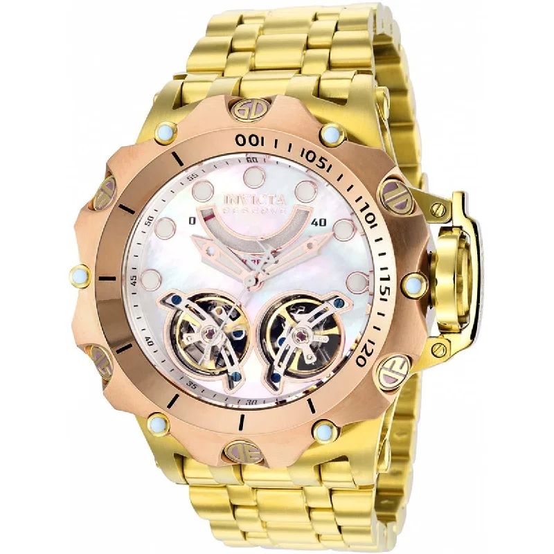 Watches for daily wear Invicta Men's Watch - Reserve Venom Open Heart Dial Yellow Gold Bracelet | 35640 Watches for daily wear Invicta Men's Watch - Reserve Venom Open Heart Dial Yellow Gold Bracelet | 35640