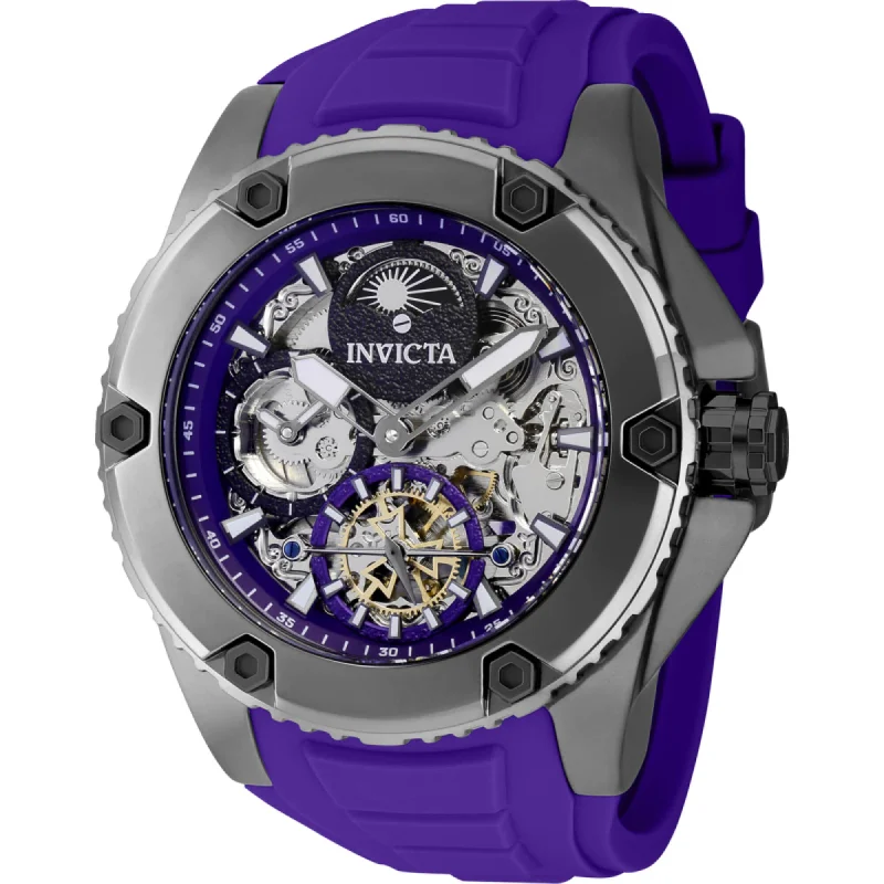 elegant dress watches for formal events Invicta Men's Watch - Akula Automatic Purple and Black Dial Silicone Strap | 42767 elegant dress watches for formal events Invicta Men's Watch - Akula Automatic Purple and Black Dial Silicone Strap | 42767