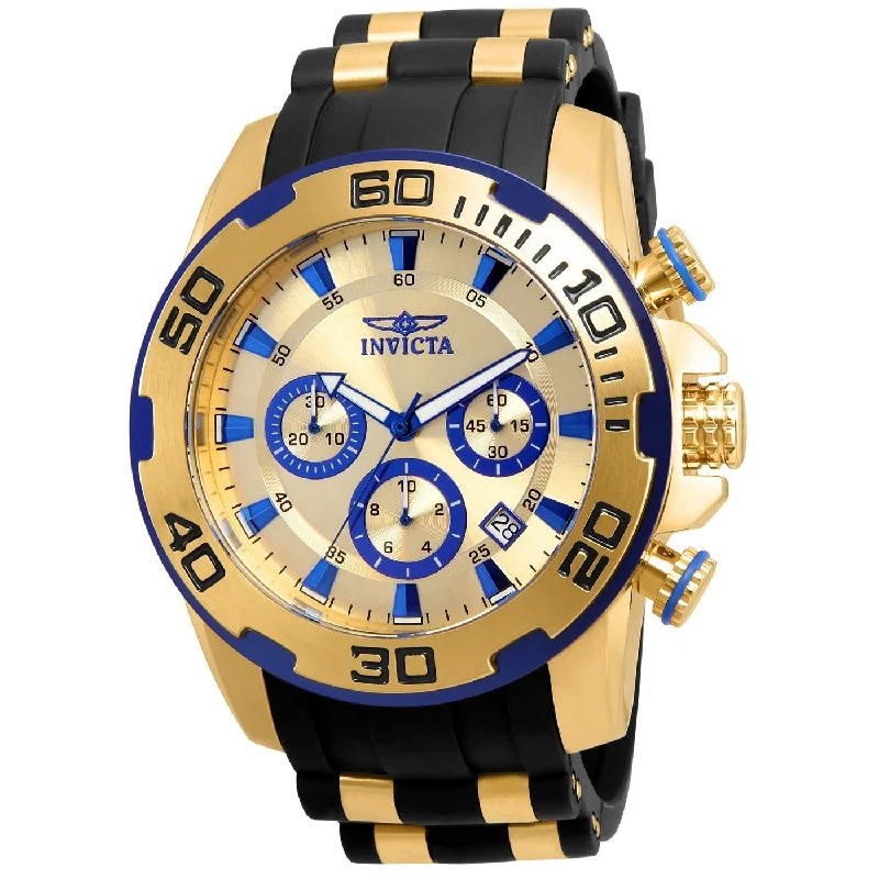 Watches with a stylish look Invicta Men's 22308 Pro Diver Scuba Black and Gold-Tone Polyurethane and Stainless Steel Watch Watches with a stylish look Invicta Men's 22308 Pro Diver Scuba Black and Gold-Tone Polyurethane and Stainless Steel Watch