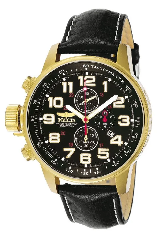 Watches with a stylish look Invicta Men's Chronograph Leather Strap Watch - I-Force Lefty Black Dial | 3330 Watches with a stylish look Invicta Men's Chronograph Leather Strap Watch - I-Force Lefty Black Dial | 3330