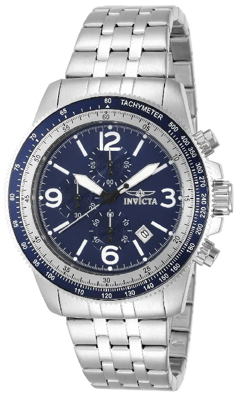 Vintage style quartz watches Invicta Men's Chronograph Watch - Specialty Blue Dial Stainless Steel Bracelet | 13961 Vintage style quartz watches Invicta Men's Chronograph Watch - Specialty Blue Dial Stainless Steel Bracelet | 13961
