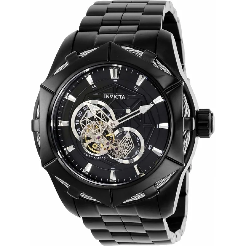 Watches with a stylish look Invicta Men's Automatic Watch - Bolt Open Heart Dial Black Steel Bracelet | 37688 Watches with a stylish look Invicta Men's Automatic Watch - Bolt Open Heart Dial Black Steel Bracelet | 37688