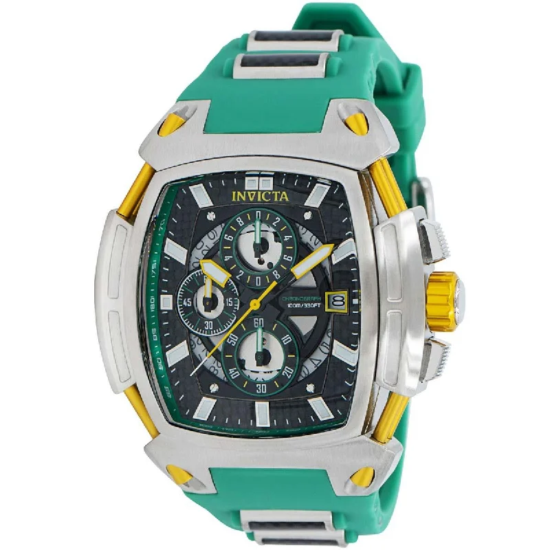 Casual watches for weekend outings Invicta Men's Chronograph Watch - S1 Rally Diablo Quartz Black and Green Strap | 37796 Casual watches for weekend outings Invicta Men's Chronograph Watch - S1 Rally Diablo Quartz Black and Green Strap | 37796