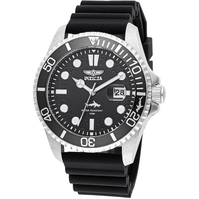 Watches with a classic look Invicta Men's Watch - Pro Diver Rotating Bezel Black Dial Silicone Strap | 47161 Watches with a classic look Invicta Men's Watch - Pro Diver Rotating Bezel Black Dial Silicone Strap | 47161