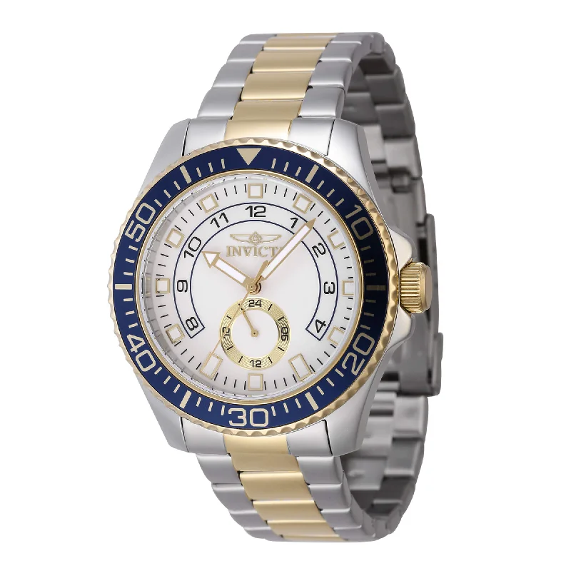 Casual watches for weekend outings Invicta Men's Watch - Pro Diver White Dial Two Tone Steel Bracelet Quartz | 47127 Casual watches for weekend outings Invicta Men's Watch - Pro Diver White Dial Two Tone Steel Bracelet Quartz | 47127