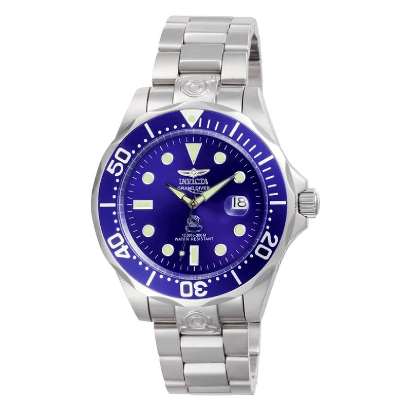 elegant dress watches for formal events Invicta Men's Automatic Watch - Grand Diver Stainless Steel Bracelet Blue Dial | 3045 elegant dress watches for formal events Invicta Men's Automatic Watch - Grand Diver Stainless Steel Bracelet Blue Dial | 3045