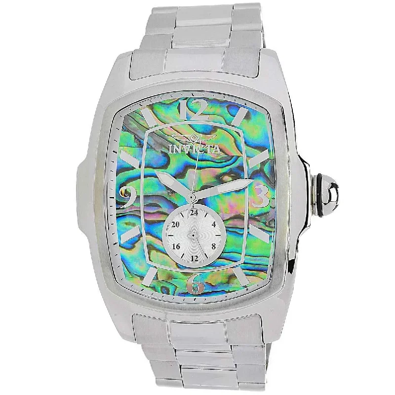Watches with a sophisticated look Invicta Men's Watch - Lupah Iridescent Abalone and Silver Tone Dial Bracelet | 39815 Watches with a sophisticated look Invicta Men's Watch - Lupah Iridescent Abalone and Silver Tone Dial Bracelet | 39815