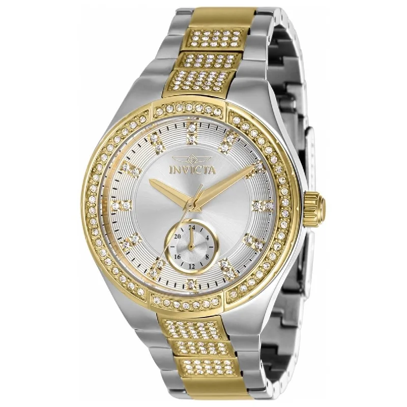 Watches with a luxurious look Invicta Women's Quartz Watch - Specialty Silver Tone Dial Two Tone Bracelet | 38632 Watches with a luxurious look Invicta Women's Quartz Watch - Specialty Silver Tone Dial Two Tone Bracelet | 38632