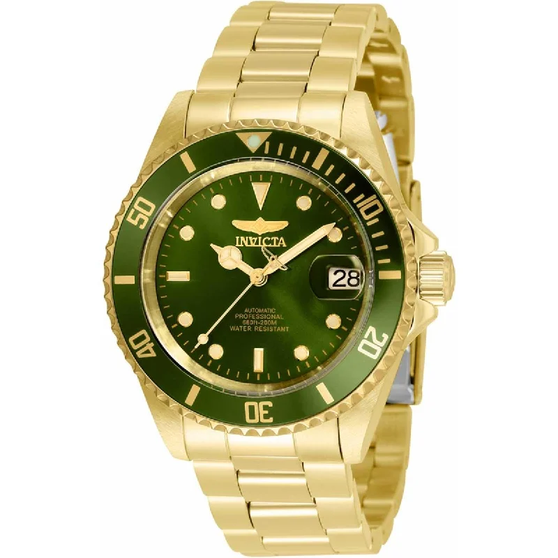 Women's dress watches with elegant straps Invicta Men's Automatic Watch - Pro Diver Green Dial Silver Steel Bracelet | 35698 Women's dress watches with elegant straps Invicta Men's Automatic Watch - Pro Diver Green Dial Silver Steel Bracelet | 35698
