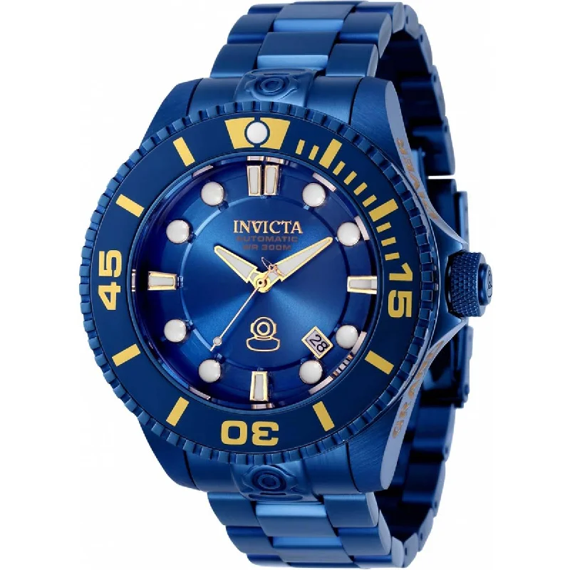 Watches with a sophisticated look Invicta Men's Automatic Watch - Pro Diver Blue dial Stainless Steel Bracelet | 34179 Watches with a sophisticated look Invicta Men's Automatic Watch - Pro Diver Blue dial Stainless Steel Bracelet | 34179