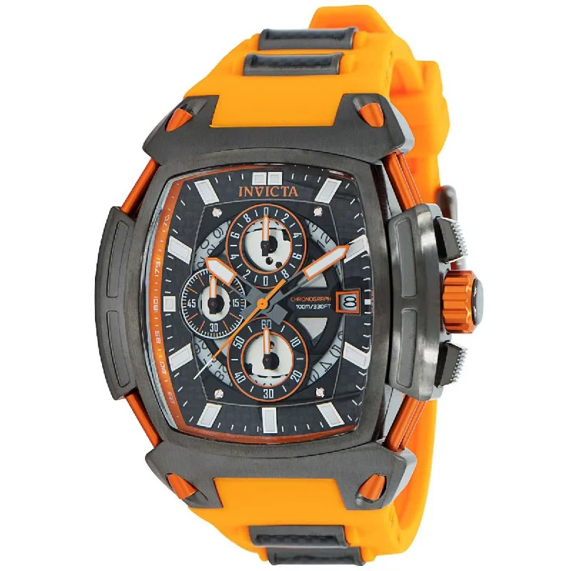 Formal watches for evening events Invicta Men's Chronograph Watch - S1 Rally Diablo Quartz Black and Orange Strap | 37797 Formal watches for evening events Invicta Men's Chronograph Watch - S1 Rally Diablo Quartz Black and Orange Strap | 37797