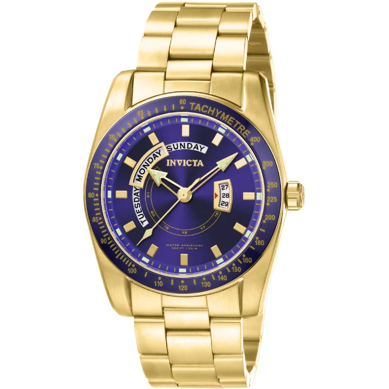 Formal watches for evening events Invicta Men's Watch - Specialty Quartz Blue Dial Yellow Gold Steel Bracelet | 6321 Formal watches for evening events Invicta Men's Watch - Specialty Quartz Blue Dial Yellow Gold Steel Bracelet | 6321