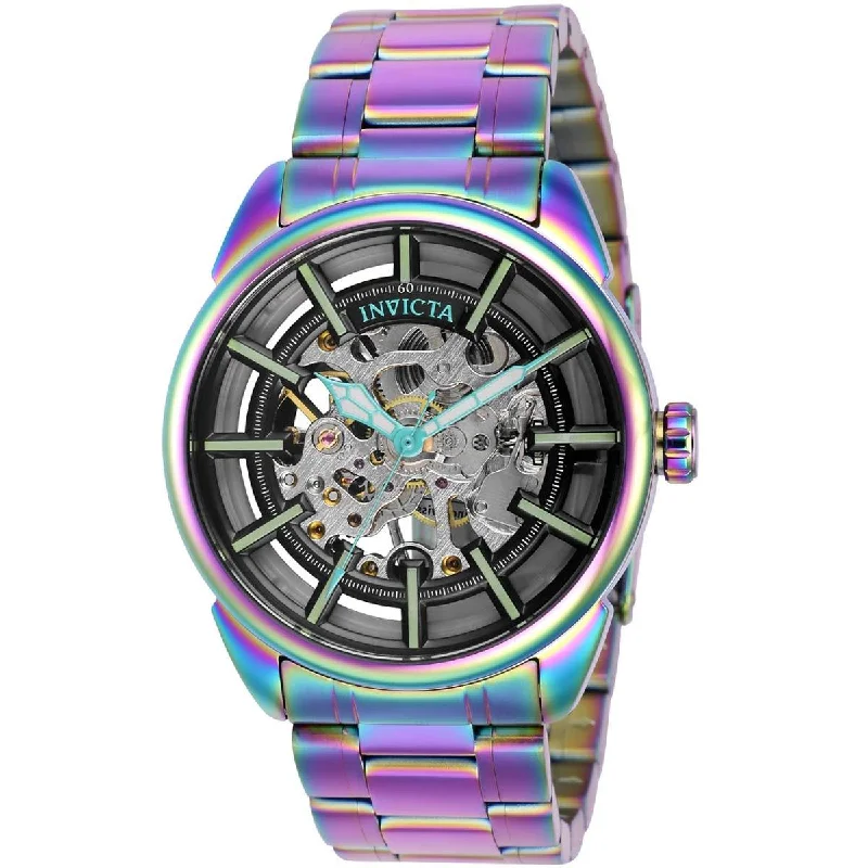 stylish watches for casual wear Invicta Men's Mechanical Watch - Vintage Iridescent Stainless Steel Bracelet | 37928 stylish watches for casual wear Invicta Men's Mechanical Watch - Vintage Iridescent Stainless Steel Bracelet | 37928