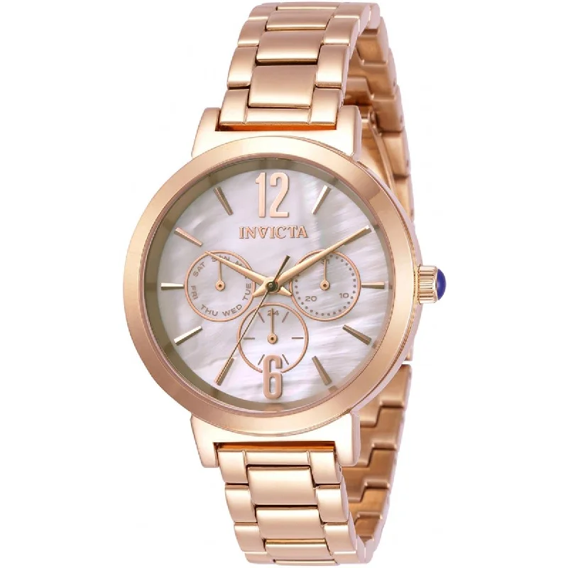 Watches for daily wear Invicta Women's Quartz Watch - Angel Rose Gold Oyster Dial Steel Bracelet | 31085 Watches for daily wear Invicta Women's Quartz Watch - Angel Rose Gold Oyster Dial Steel Bracelet | 31085