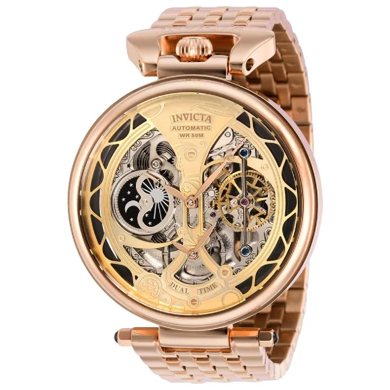 designer watches for special occasions Invicta Men's Automatic Watch - Objet D Art Skeleton Dial Rose Gold Bracelet | 38326 designer watches for special occasions Invicta Men's Automatic Watch - Objet D Art Skeleton Dial Rose Gold Bracelet | 38326