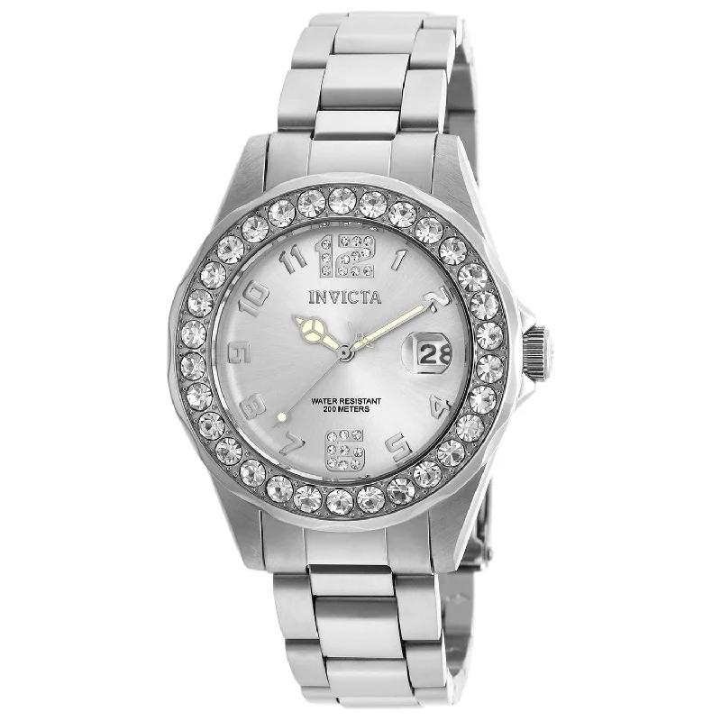 Watches with leather straps and quick release clasps Invicta Women's 21396 Pro Diver Stainless Steel Watch Watches with leather straps and quick release clasps Invicta Women's 21396 Pro Diver Stainless Steel Watch