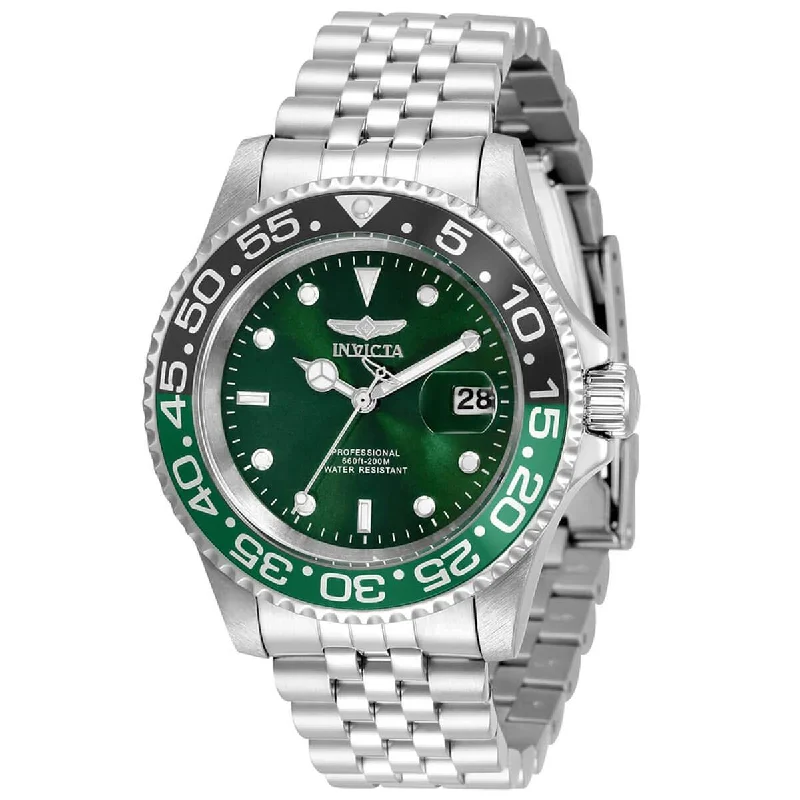 Watches for special occasions Invicta Men's Quartz Watch - Pro Diver Green Dial Stainless Steel Bracelet | 34105 Watches for special occasions Invicta Men's Quartz Watch - Pro Diver Green Dial Stainless Steel Bracelet | 34105