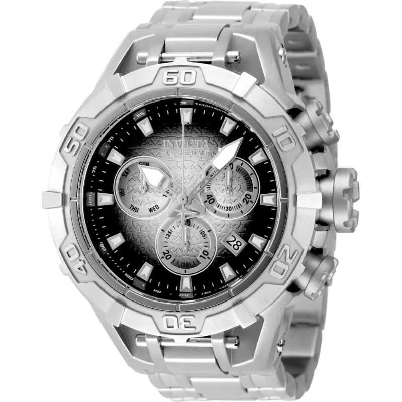 Luxury quartz watches with high-end movements Invicta Men's Watch - Reserve Ocean Warrior Chronograph Silver and Black Dial | 47847 Luxury quartz watches with high-end movements Invicta Men's Watch - Reserve Ocean Warrior Chronograph Silver and Black Dial | 47847