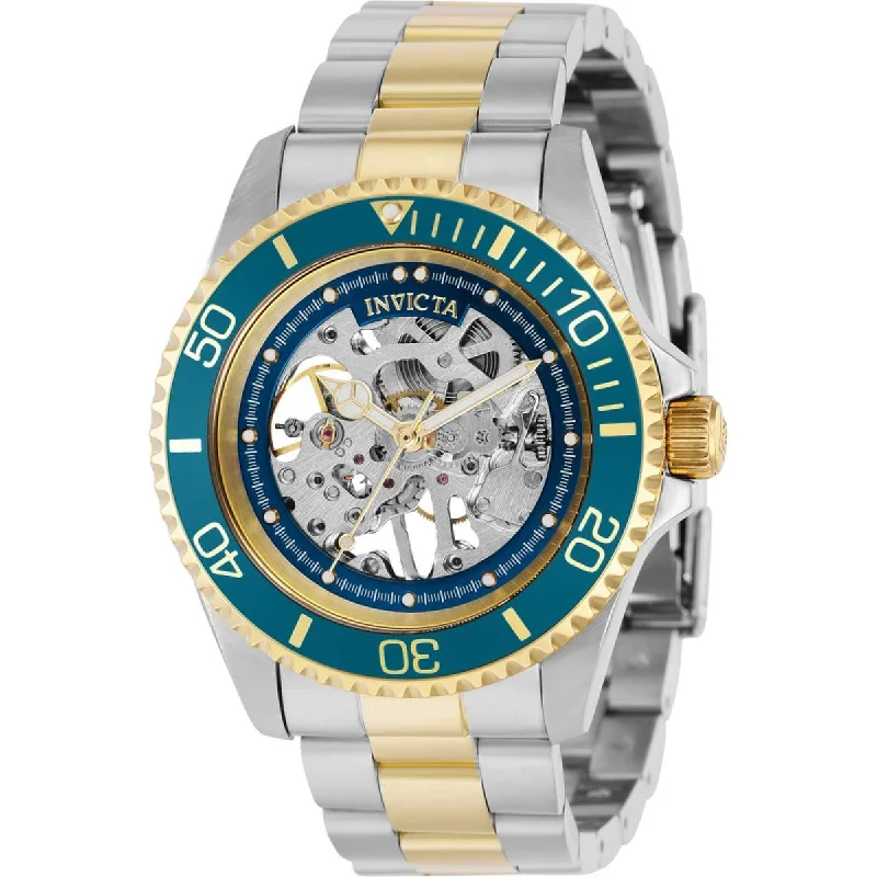 classic pocket watches for collectors Invicta Men's Watch - Pro Diver Mechanical Skeleton Dial Two Tone Bracelet | 37881 classic pocket watches for collectors Invicta Men's Watch - Pro Diver Mechanical Skeleton Dial Two Tone Bracelet | 37881