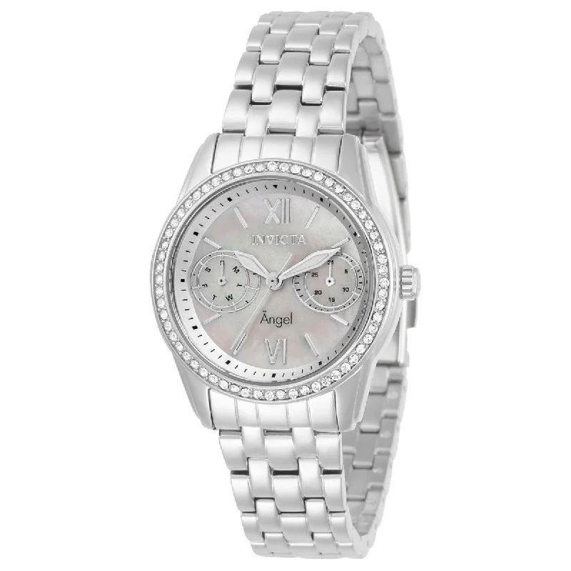 Watches with a luxurious look Invicta Women's Quartz Watch - Angel Mother of Pearl Dial Silver Tone Bracelet | 31376 Watches with a luxurious look Invicta Women's Quartz Watch - Angel Mother of Pearl Dial Silver Tone Bracelet | 31376