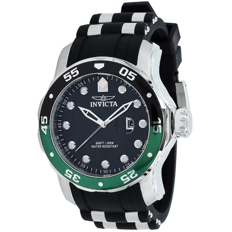 Watches for special occasions Invicta Men's Quartz Watch - Pro Diver Date Black Dial Steel and Rubber Strap | 39104 Watches for special occasions Invicta Men's Quartz Watch - Pro Diver Date Black Dial Steel and Rubber Strap | 39104