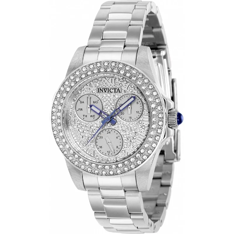 Luxury brand automatic watches for men Invicta Women's Quartz Watch - Angle Crystal Pave Dial Silver Steel Bracelet | 39243 Luxury brand automatic watches for men Invicta Women's Quartz Watch - Angle Crystal Pave Dial Silver Steel Bracelet | 39243