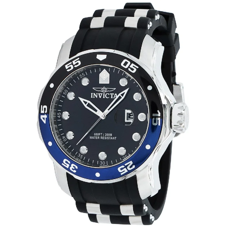 Formal watches for business people Invicta Men's Dive Watch - Pro Diver Rotating Bezel Black and Silver Strap | 39106 Formal watches for business people Invicta Men's Dive Watch - Pro Diver Rotating Bezel Black and Silver Strap | 39106