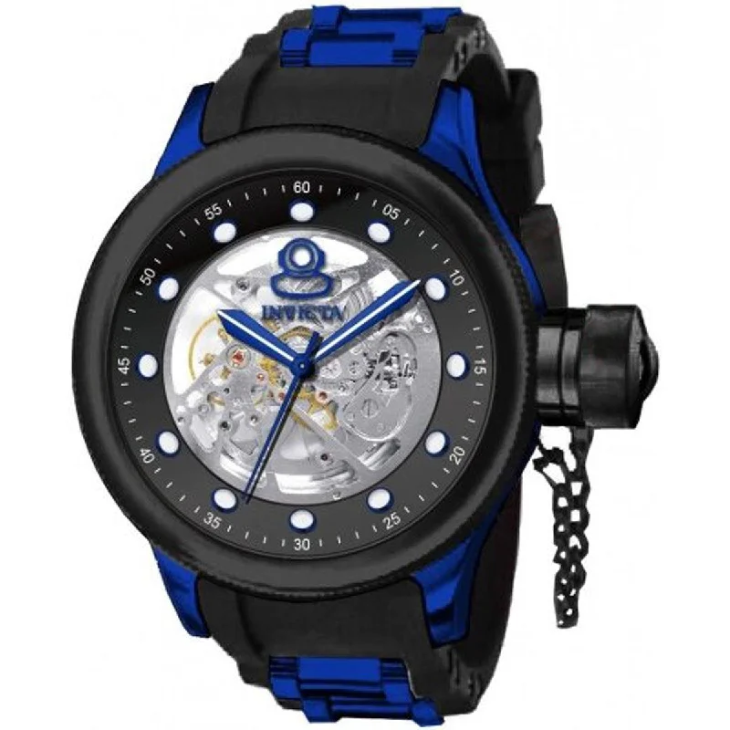 Vintage style quartz watches Invicta Men's Watch - Pro Diver Semi Skeleton Dial Blue and Black Strap | 39166 Vintage style quartz watches Invicta Men's Watch - Pro Diver Semi Skeleton Dial Blue and Black Strap | 39166