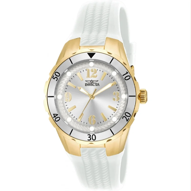 best luxury watches for men   Invicta Women's 17484 Angel White Polyurethane Watch