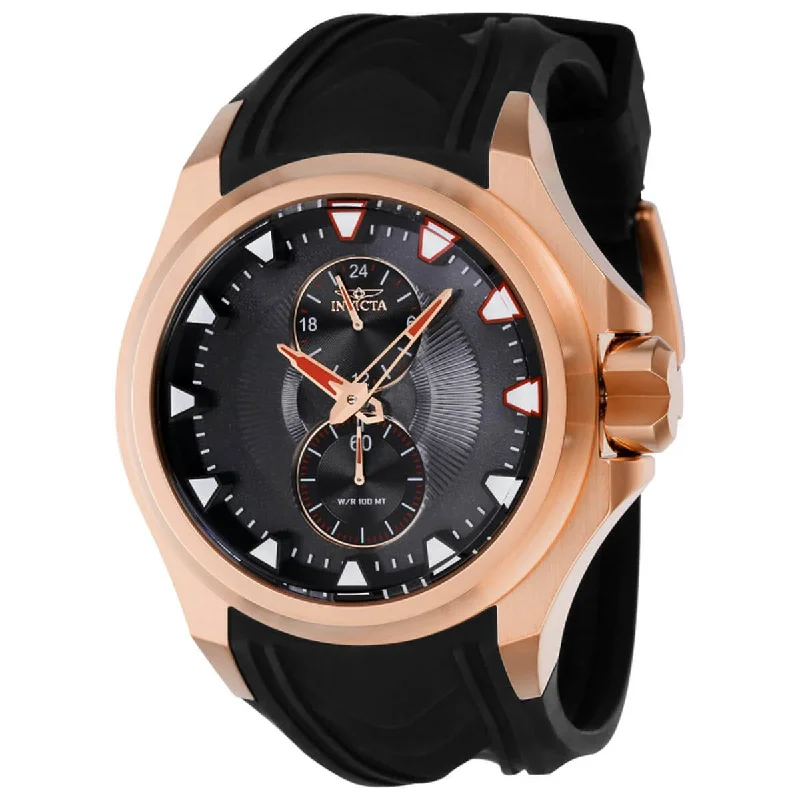 Formal watches for business people Invicta Men's Quartz Watch - S1 Rally Rose Gold Case Black Dial Rubber Strap | 38015 Formal watches for business people Invicta Men's Quartz Watch - S1 Rally Rose Gold Case Black Dial Rubber Strap | 38015