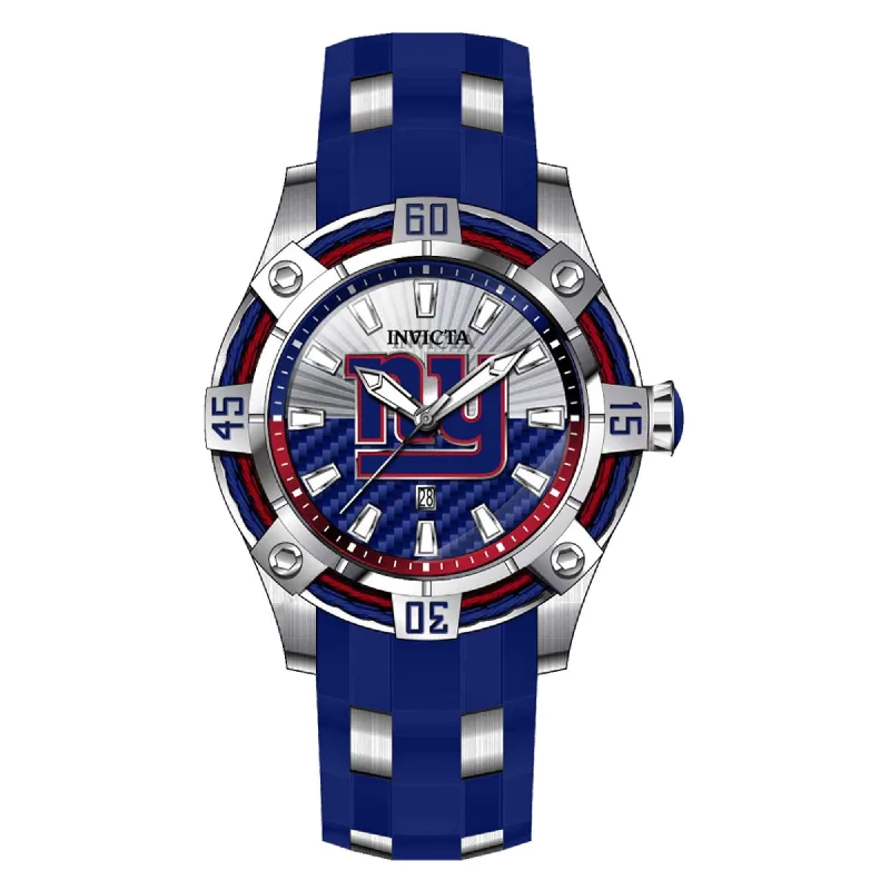 designer watches for special occasions Invicta Men's Quartz Watch - NFL New York Giants Blue and Silver Tone Strap | 42064 designer watches for special occasions Invicta Men's Quartz Watch - NFL New York Giants Blue and Silver Tone Strap | 42064